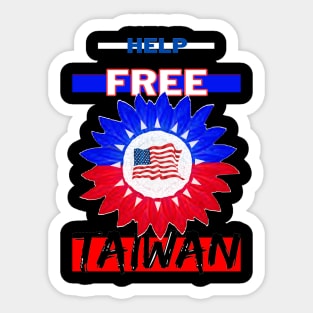 Help free taiwan from opression Sticker